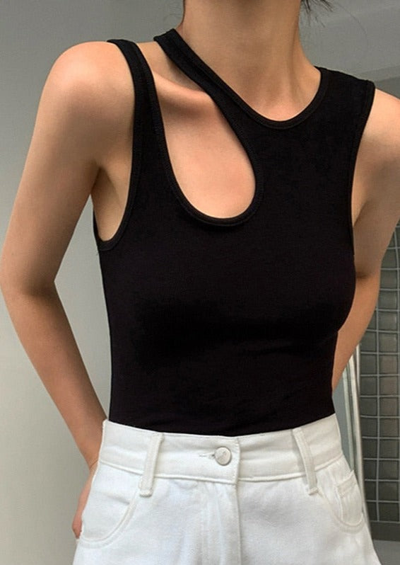 Asymmetrical Rib Top