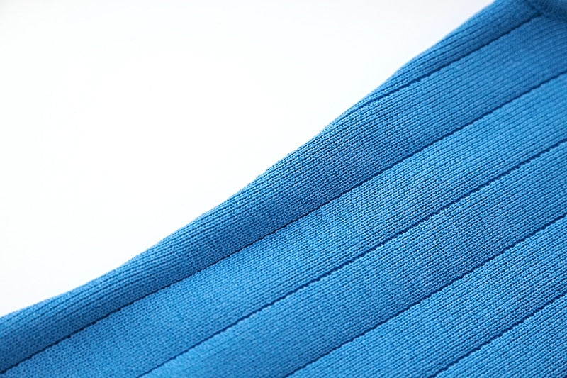 Blue Bandage Midi Dress