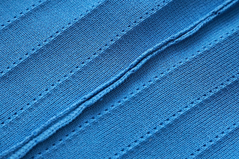 Blue Bandage Midi Dress