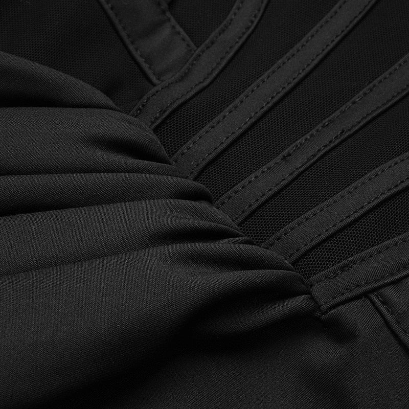 Corset Black Maxi Dress
