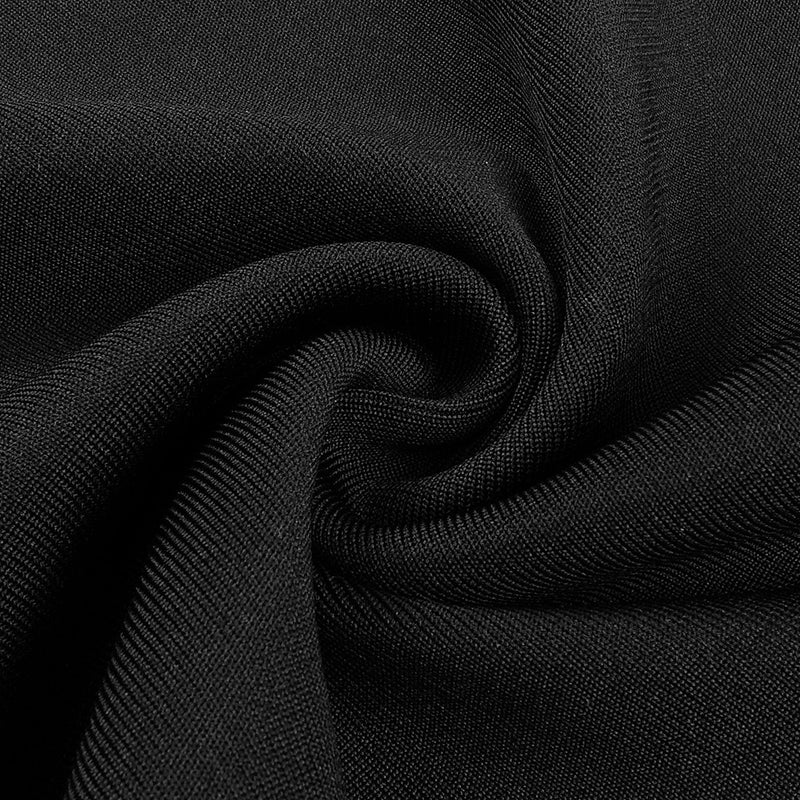 Black Midi Dress with Slits