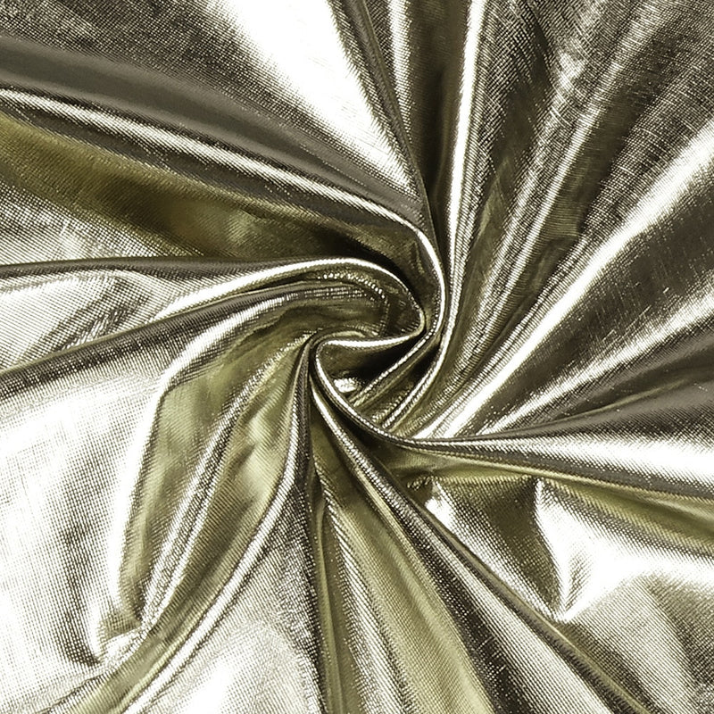 Form-Fitting Light Gold Maxi Dress