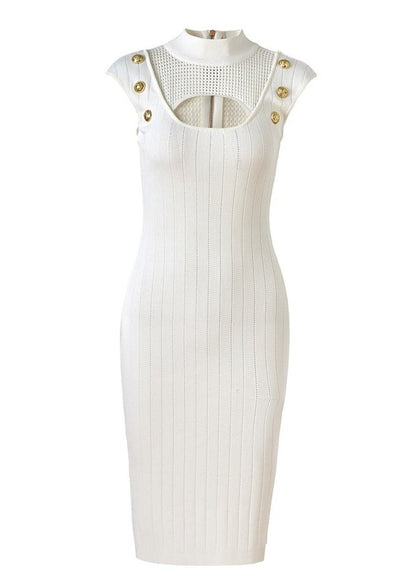 White Bandage Midi Dress