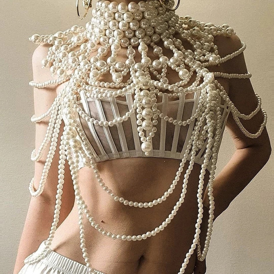 Pearl Body Chains Necklace