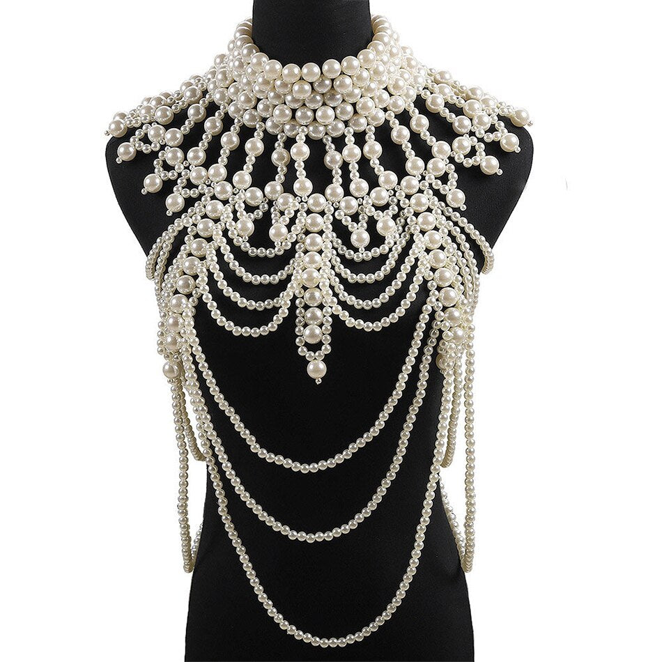 Pearl Body Chains Necklace