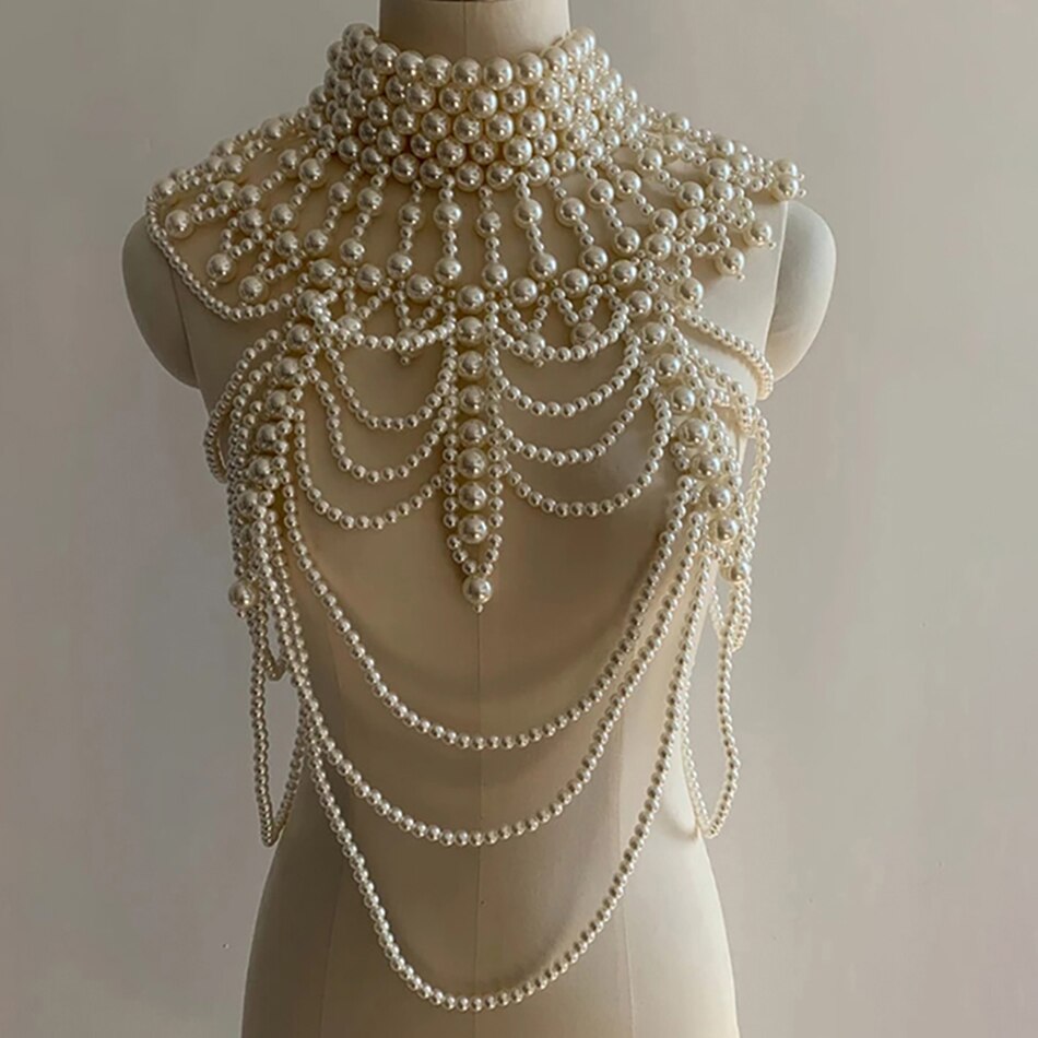 Pearl Body Chains Necklace Marssiana