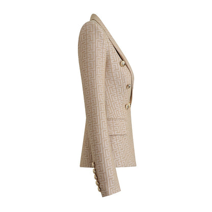 Beige Texture Blazer