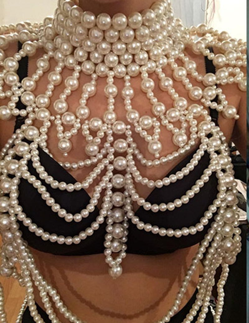 Pearl Body Chains Necklace
