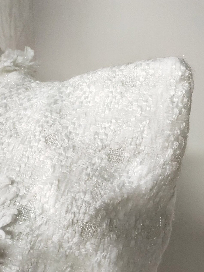 White Tweed Two-piece Set