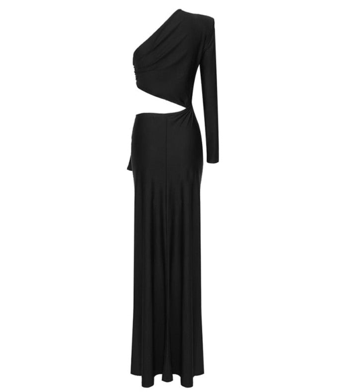 Black Cutouts Maxi Dress