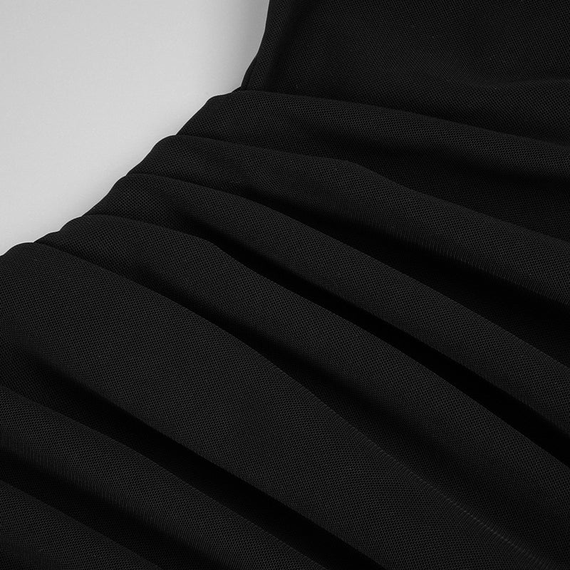 Black Translucent Maxi Dress