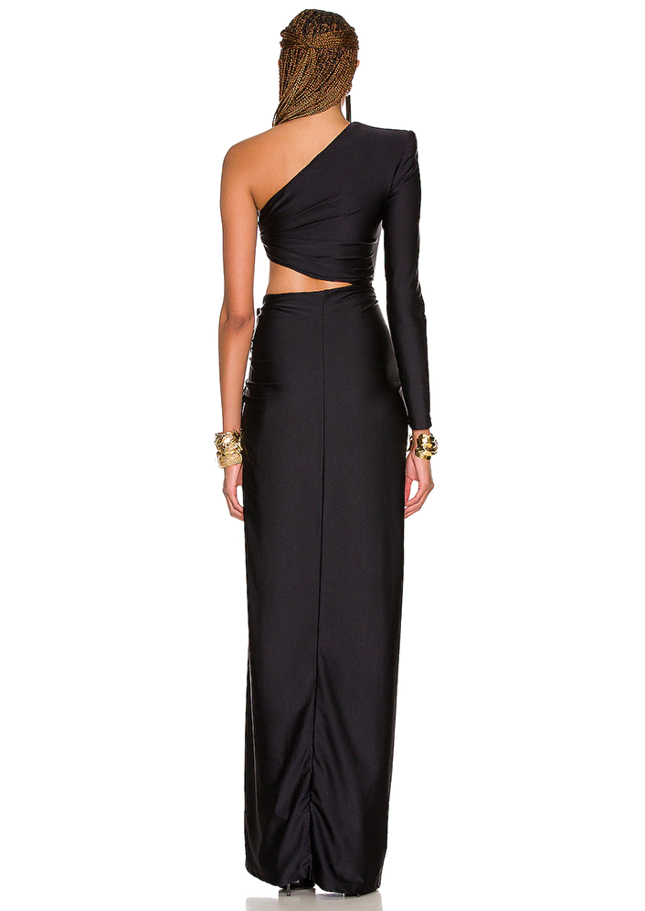 Black Cutouts Maxi Dress – Marssiana