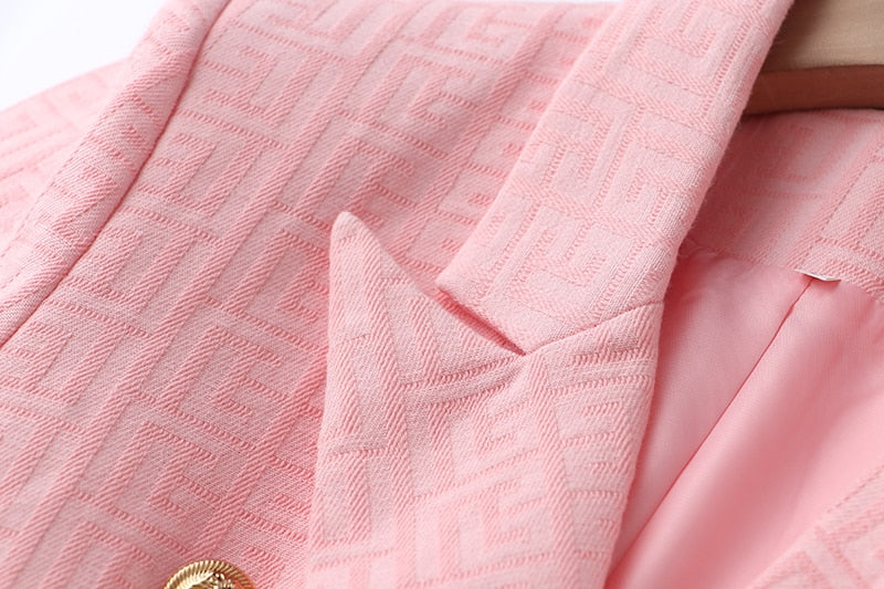 Pink Texture Blazer